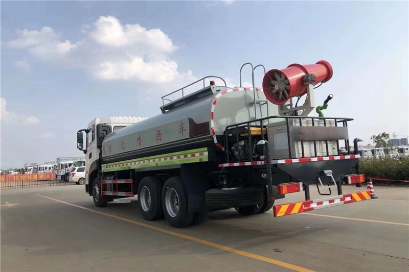 東風(fēng)天龍后八輪20噸噴霧車，國六綠化噴灑車